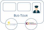 angekommen Bus-Tour